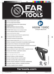 Far Tools HGGW 1500C Instructies