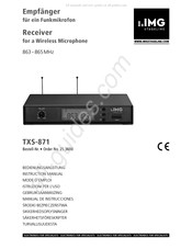 IMG STAGELINE TXS-871 Gebruiksaanwijzing