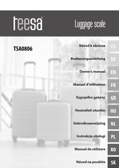 Teesa TSA0806 Gebruiksaanwijzing