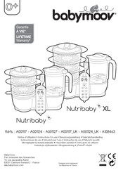 babymoov Nutribaby+ XL Gebruikershandleiding