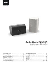 Bose Professional DesignMax DM10S-SUB Installatiehandleiding