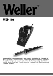 Weller WSP 150 Gebruiksaanwijzing