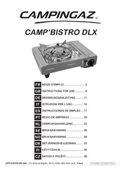 Campingaz CAMP'BISTRO DLX Gebruiksaanwijzing