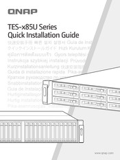 QNAP TES-x85U Series Snelle Installatiehandleiding