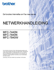 Brother MFC-7440N Handleiding