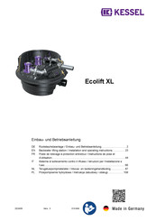 Kessel Ecolift XL Inbouw- En Bedieningshandleiding