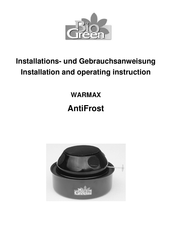 Bio Green WARMAX AntiFrost Gebruiksaanwijzing