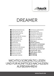 Hauck DREAMER Gebruiksaanwijzing