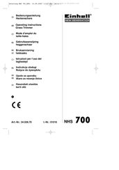 EINHELL NHS 700 Gebruiksaanwijzing