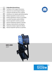 Gude GIS 200 Vertaling Van De Originele Gebruiksaanwijzing