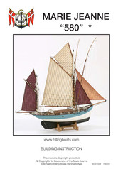 Billing Boats MARIE JEANNE 580 Handleiding