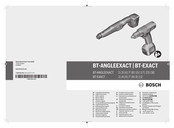 Bosch BT-EXACT 2 Oorspronkelijke Gebruiksaanwijzing