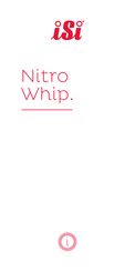 iSi Nitro Whip Handleiding