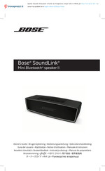 Bose SoundLink Mini Bluetooth speaker II Gebruikershandleiding