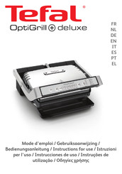 TEFAL OptiGrill+ deluxe Gebruiksaanwijzing