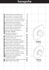 Hansgrohe Ecostat S 15755000 Gebruiksaanwijzing