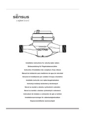 Xylem sensus MD 1770 Installatie-Instructie