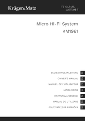 Krüger & Matz KM1961 Handleiding
