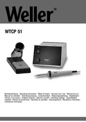 Weller WTCP 51 Gebruiksaanwijzing