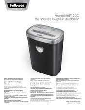 Fellowes Powershred 53C Handleiding