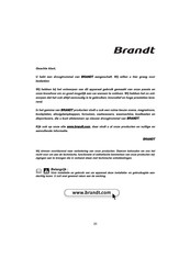 Brandt EFE8310K Handleiding