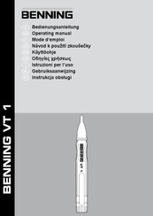 Benning VT 1 Gebruiksaanwijzing