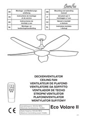 CasaFan Eco Volare II Montage- En Bedieningshandleiding