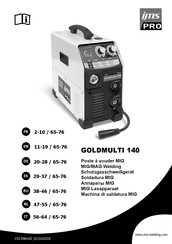 ims PRO GOLDMULTI 140 Handleiding