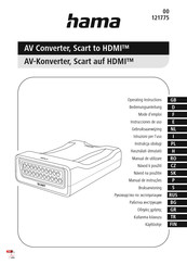 Hama 00121775 Gebruiksaanwijzing