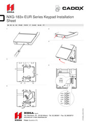 CADDX NXG-183 -EUR Series Instructieblad