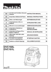 Makita DVC151L Gebruiksaanwijzing