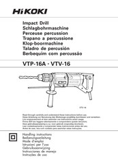 HIKOKI VTV-16 Gebruiksaanwijzing