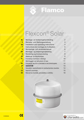 flamco Flexcon Solar Montage- En Bedieningshandleiding