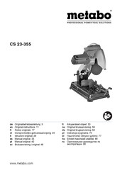 Metabo CS 23-355 Gebruiksaanwijzing