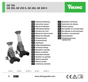 Viking GE 150 Gebruiksaanwijzing