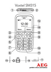 AEG Voxtel SM315 Handleiding