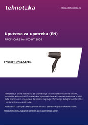 Profi Care PC-HT 3009 Gebruiksaanwijzing