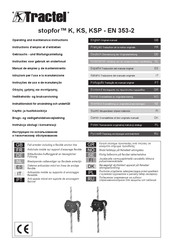 Tractel stopfor KS Instructies Voor Gebruik En Onderhoud