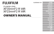 FujiFilm XF23mmF2 R WR Gebruikershandleiding