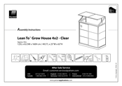 Palram Lean To Grow House 4x2 - Clear Handleiding
