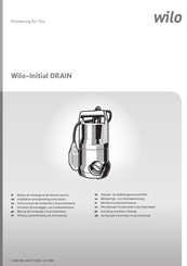 Wilo Initial DRAIN Inbouw- En Bedieningsvoorschriften