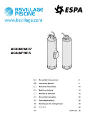 Espa ACUARIA07 Gebruiksaanwijzing