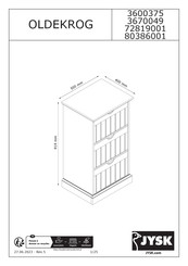 Jysk OLDEKROG 80386001 Handleiding