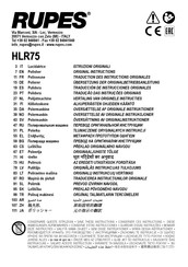 Rupes HLR75HLR75 Instructies