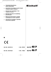 EINHELL 34.010.22 Montage-Instructies