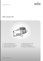 Wilo Initial JET Inbouw- En Bedieningsvoorschriften