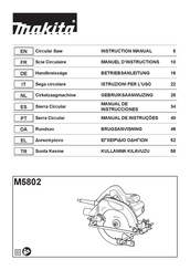 Makita M5802 Gebruiksaanwijzing