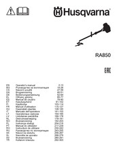 Husqvarna RA850 Gebruiksaanwijzing