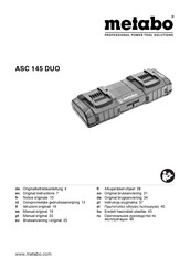 Metabo ASC 145 DUO Gebruiksaanwijzing