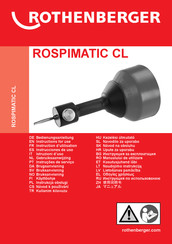 Rothenberger ROSPIMATIC CL Gebruiksaanwijzing